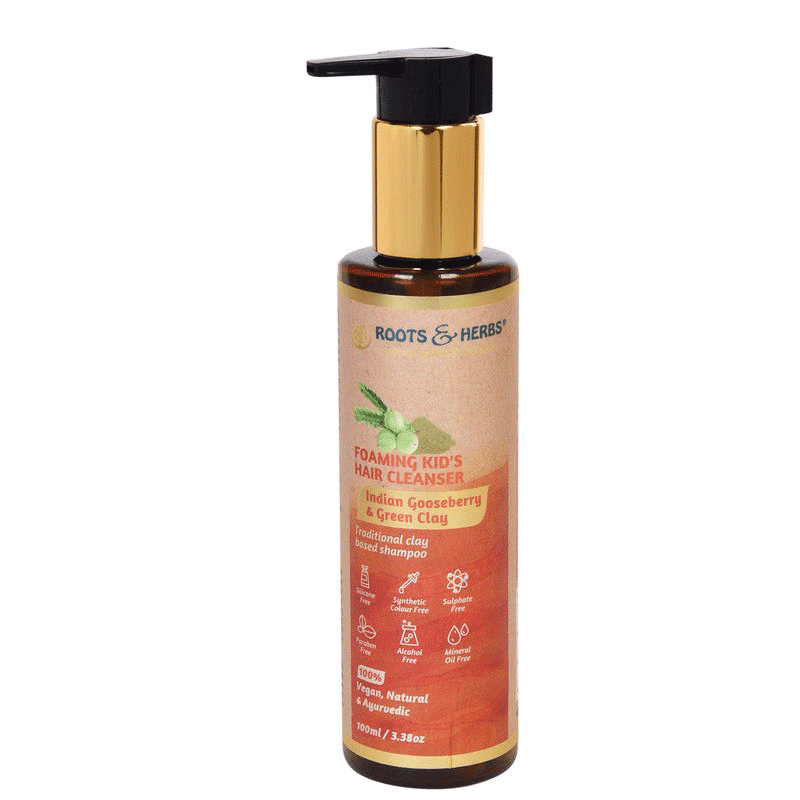 Indian Gooseberry & Green Clay Foaming Kids Hair Cleanser Shampoo