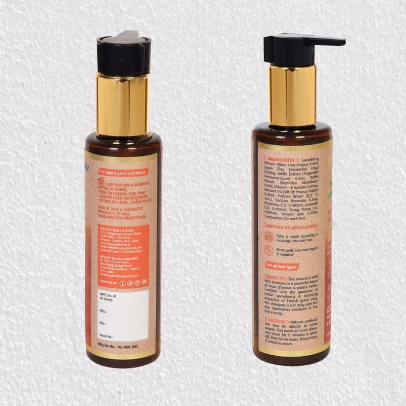 Indian Gooseberry & Green Clay Foaming Kids Hair Cleanser Shampoo