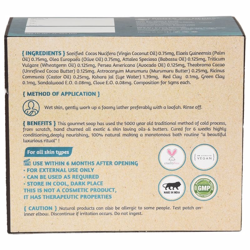 Luxurious Babassu, Sandalwood & Clove Oil (cold Process Gourmet Soap) 6 Weeks Cured Traditional Recipe Handmade Soap