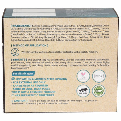 Luxurious Babassu, Sandalwood & Clove Oil (cold Process Gourmet Soap) 6 Weeks Cured Traditional Recipe Handmade Soap