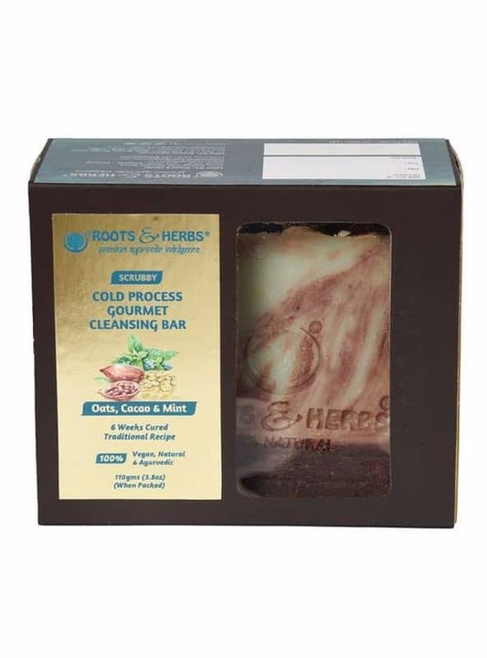 Scrubby Oats, Cacao & Mint (cold Process Gourmet Soap) 6 Weeks Cured Traditional Recipe Handmade Soap