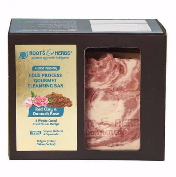 Cleansing Red Clay & Damask Rose (cold Process Gourmet Soap ) 6 Weeks Cured Traditional Recipe Handmade Soap
