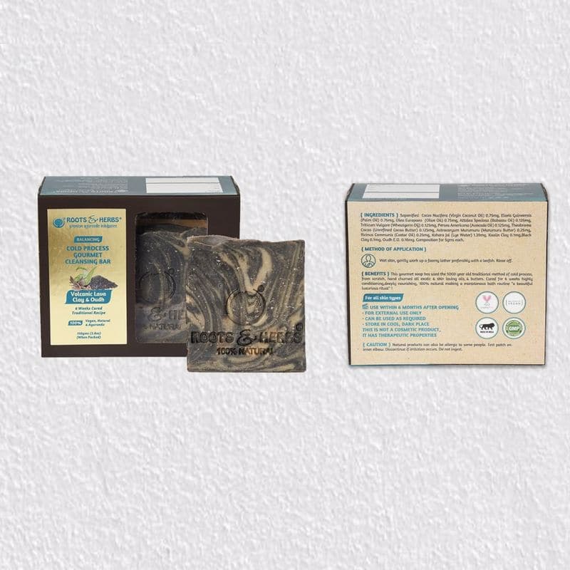 Volcanic Lava Clay & Oudh (cold Process Gourmet Soap) 6 Weeks Cured Traditional Recipe Handmade Soap