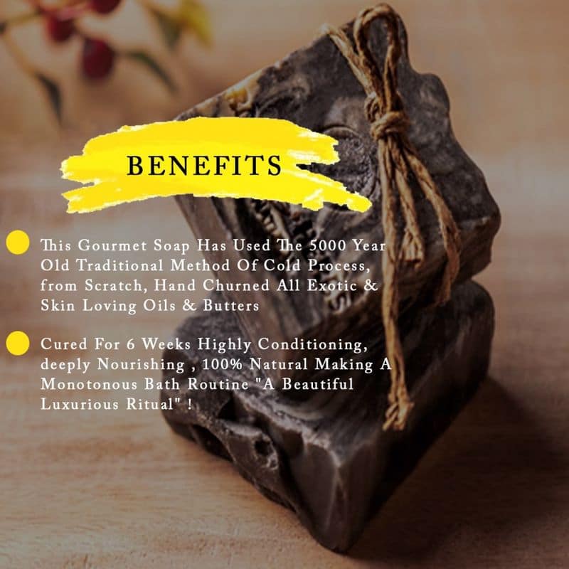 Volcanic Lava Clay & Oudh (cold Process Gourmet Soap) 6 Weeks Cured Traditional Recipe Handmade Soap