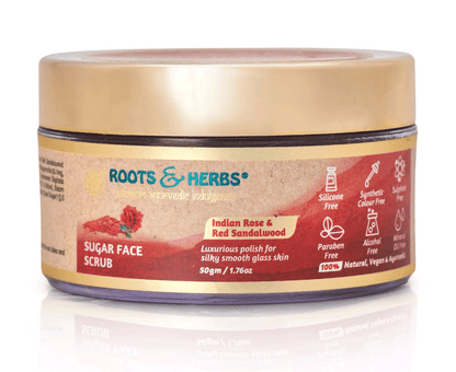 Indian Rose & Red Sandalwood Sugar Face Scrub  (all Skin Types)
