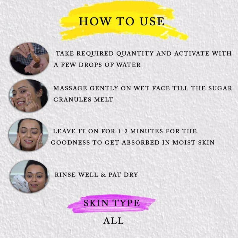 Indian Rose & Red Sandalwood Sugar Face Scrub  (all Skin Types)