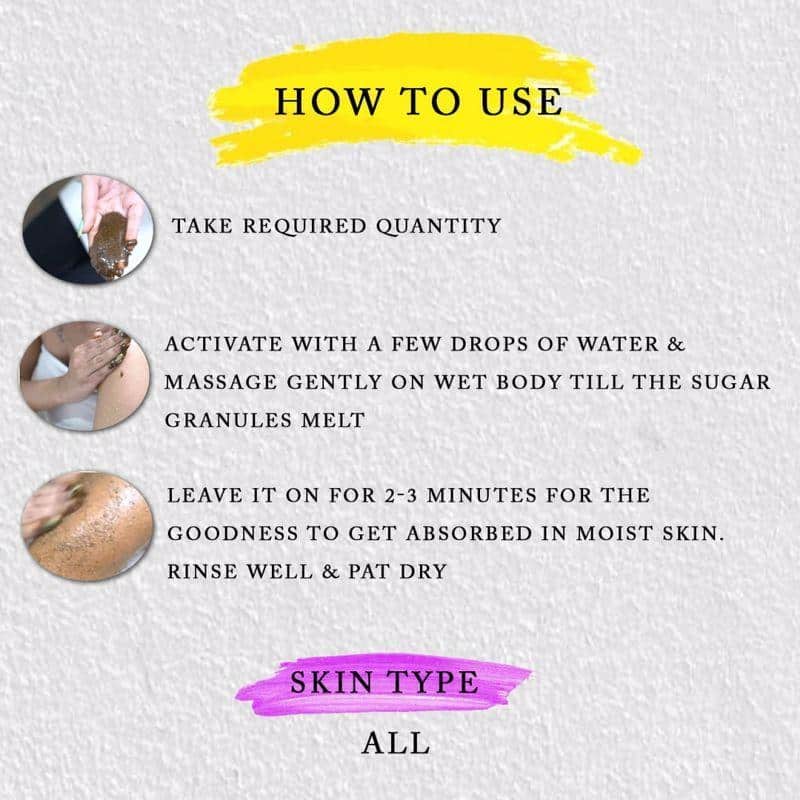 Crushed Coffee & Tonka Bean Sugar Body Scrub  (all Skin Types)
