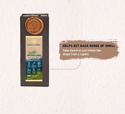 Breathe Clear Blend to Get Back Sense of Smell & Decongestion Pure Steam Distilled