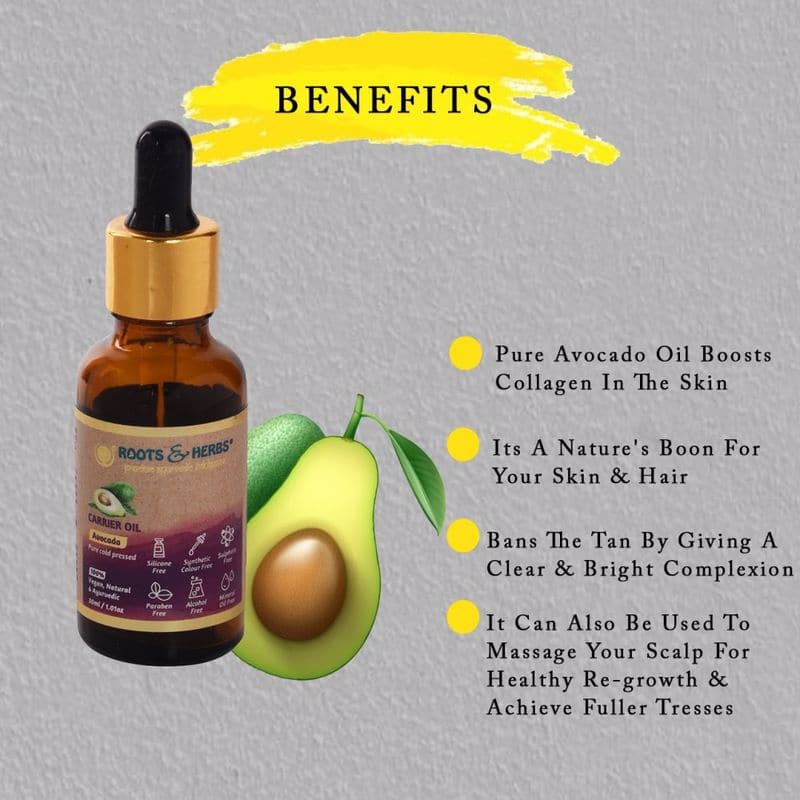 Avocado Carrier Oil Pure & Cold Pressed