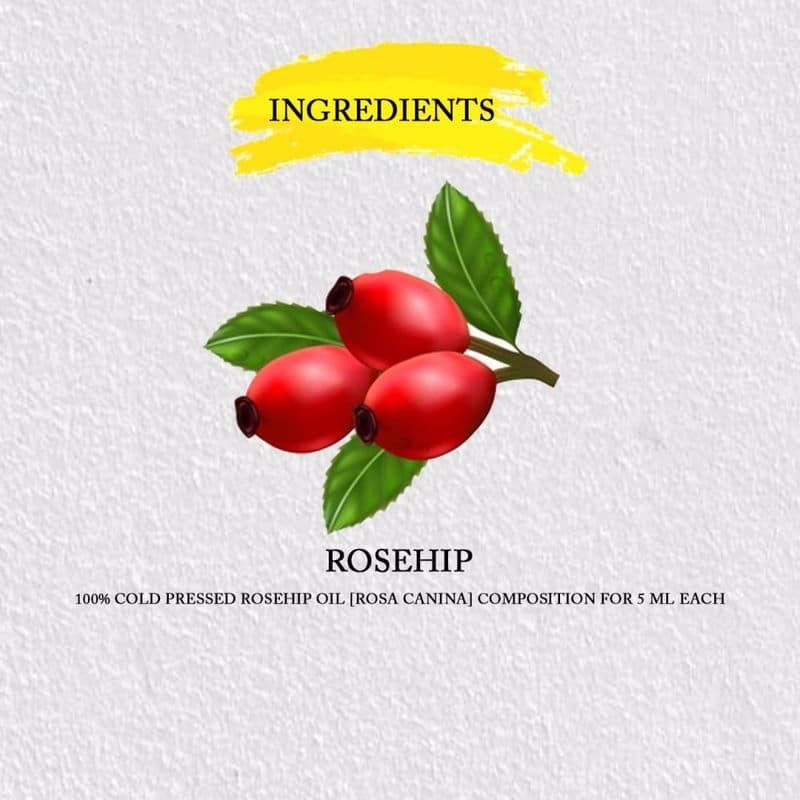 Rosehip Carrier Oil Pure & Cold Pressed