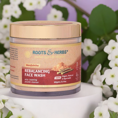 Manjistha  Face Wash Lep Mild Foaming Powder Facial Cleanser (oily -combination Skin)