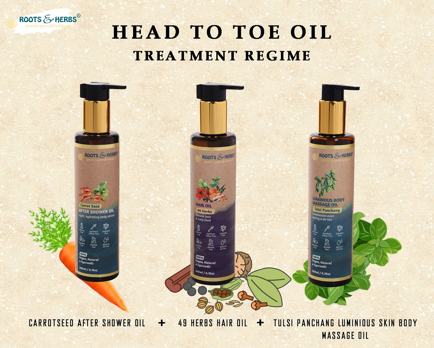 Head To Toe Oil Treatment Regime