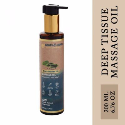 Black Sesame Oil Deep Tissue, pain Relief Massage Oil (all Skin Types)