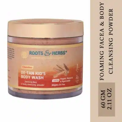 Chandan De-tan Kid’s Body Wash Mild Foaming Face & Body Cleansing Powder (all Skin Types)
